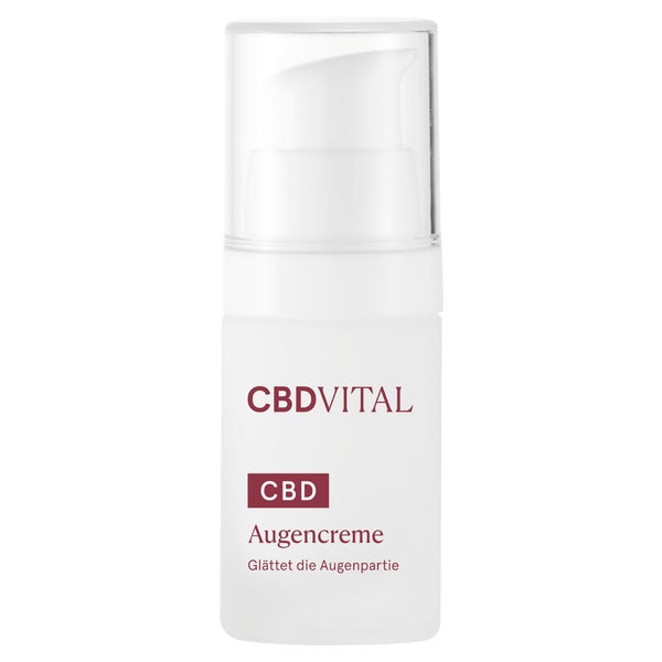 CBD VITAL Augencreme gegen Augenringe, Falten & Tränensäcke 15 ml