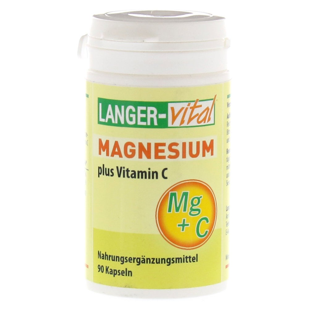 Magnesium+vitamin C 180 mg/Tag Kapseln 90 St