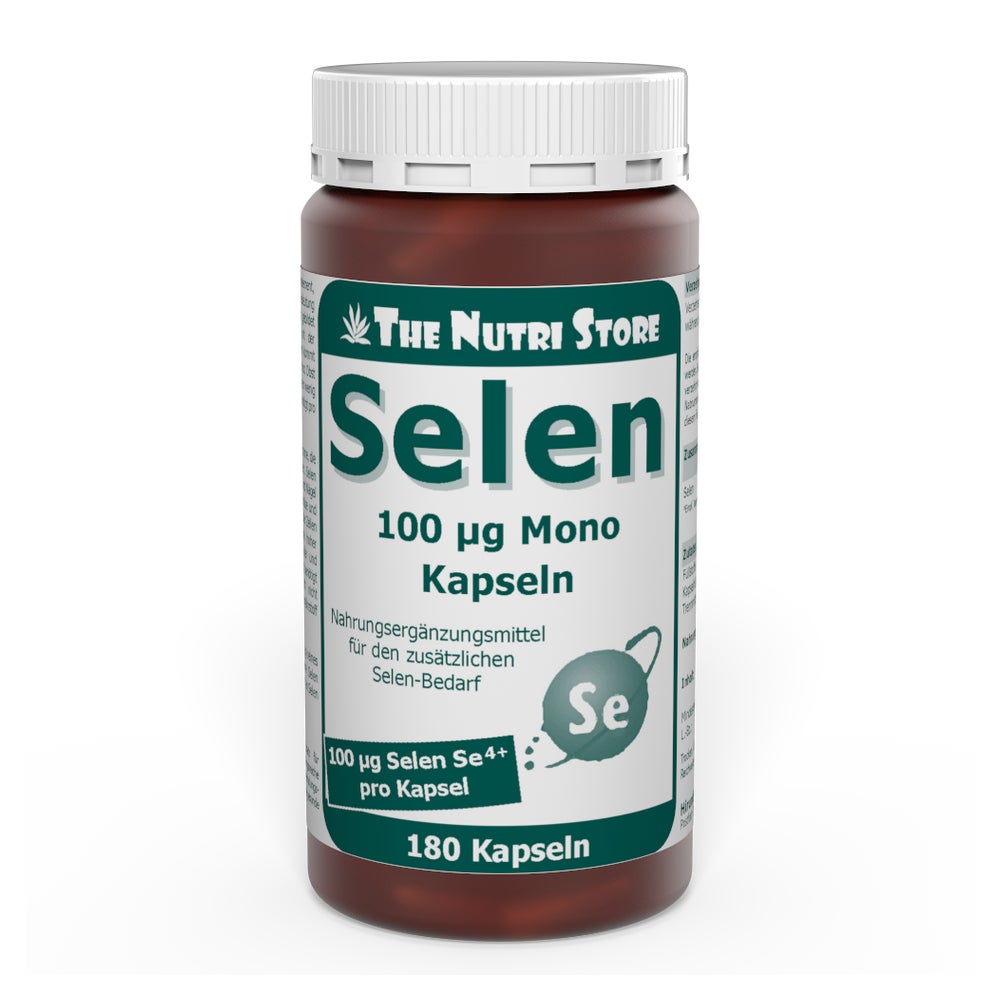 Selen 100 µg Mono Kapseln 180 St
