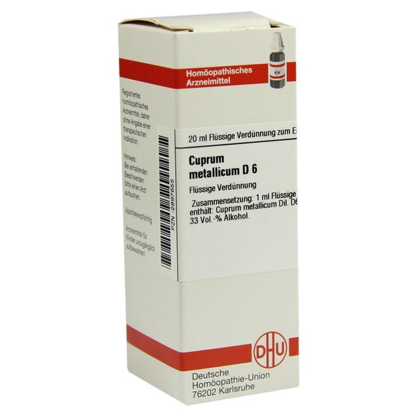 Cuprum Metallicum D 6 Dilution 20 ml
