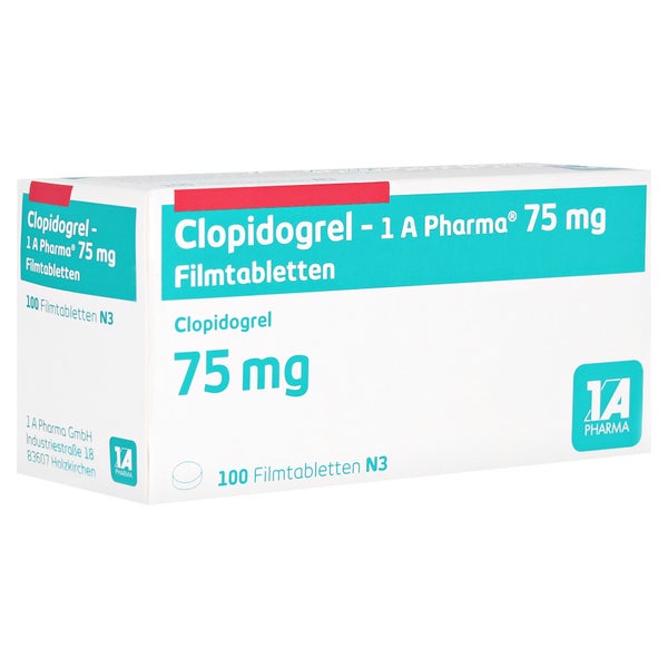 CLOPIDOGREL-1A Pharma 75 mg Filmtabletten 100 St