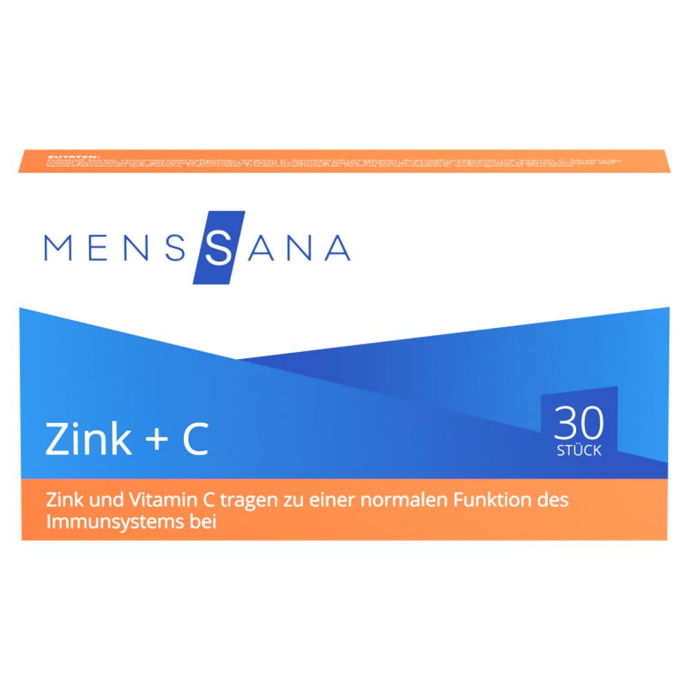 Zink+c Menssana Lutschtabletten 30 St