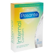 «Internal Condom» – Femidom, 3 Stück, latexfrei, hormonfrei (3 Kondome) 3 St