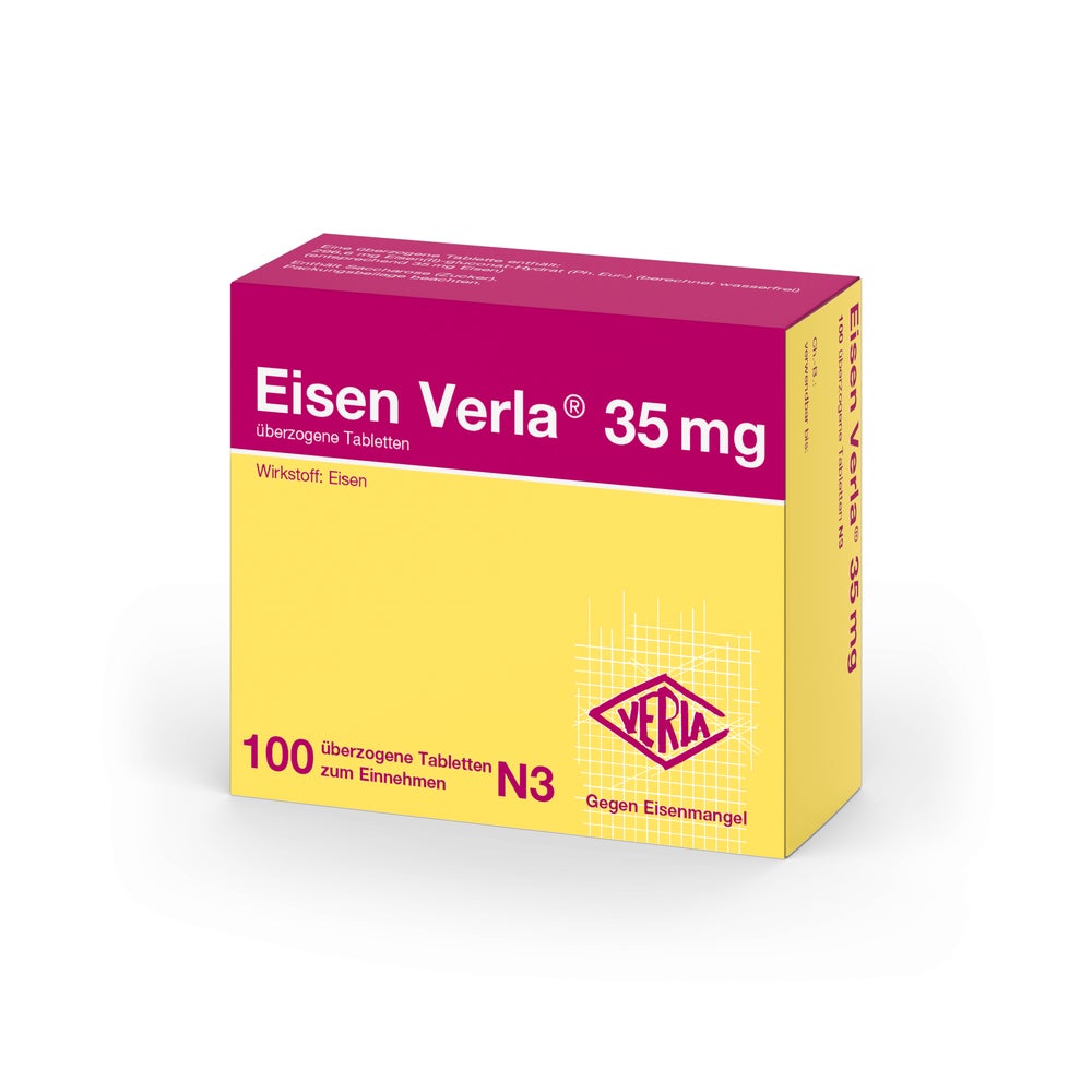 Eisen Verla 35 mg überzogene Tabletten 100 St