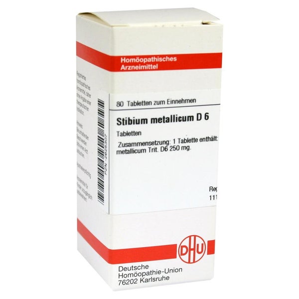 Stibium Metallicum D 6 Tabletten 80 St