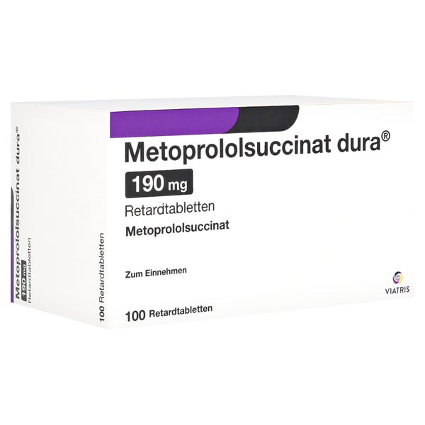METOPROLOLSUCCINAT dura 190mg Retardtabletten 100 St