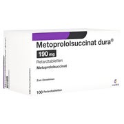 METOPROLOLSUCCINAT dura 190mg Retardtabletten 100 St