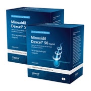 Produktabbildung: Minoxidil Dexcel® 50 mg/ml Doppelpack 2X3X60 ml