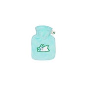 Mini-Wärmflasche 0,2 l mit Veloursbezug mint Katze 1 St