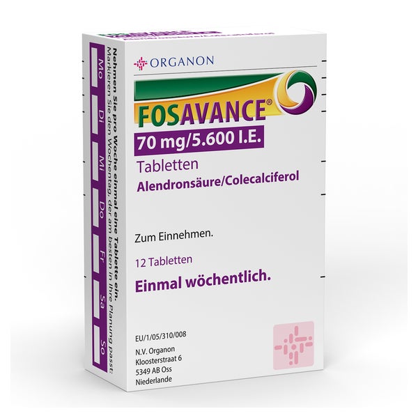 Fosavance 70 Mg/5.600 I.E. Tabletten 12 St