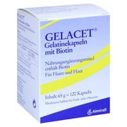 Produktabbildung: Gelacet Gelatinekapseln mit Biotin 120 St