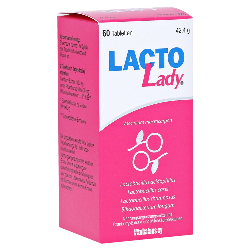 Lacto Lady mit Cranberry-Extrakt & Milchsäurebakterien 60 St