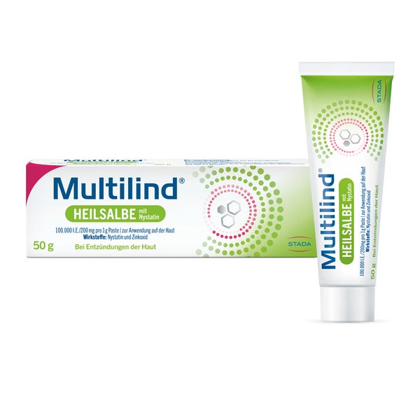 Multilind Heilsalbe mit Nystatin u. Zinkoxid 50 g