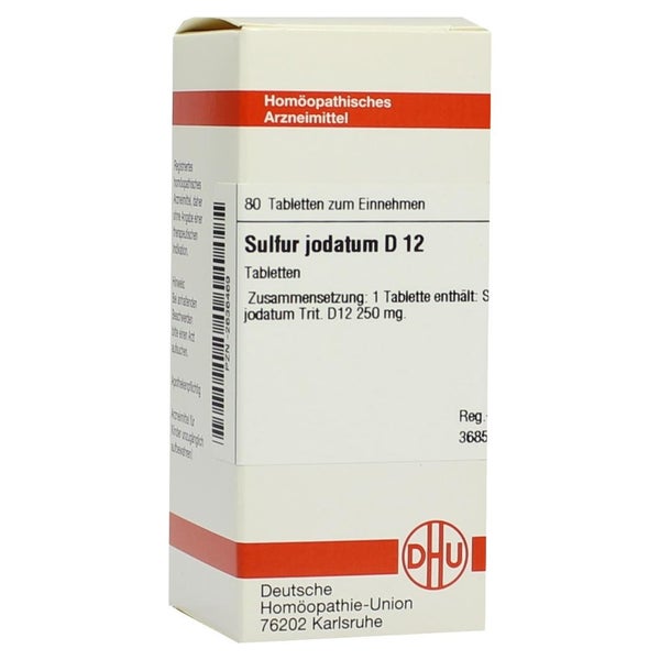 Sulfur Jodatum D 12 Tabletten 80 St