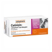 Produktabbildung: Cetirizin ratiopharm 10 mg Allergietabletten 7 St