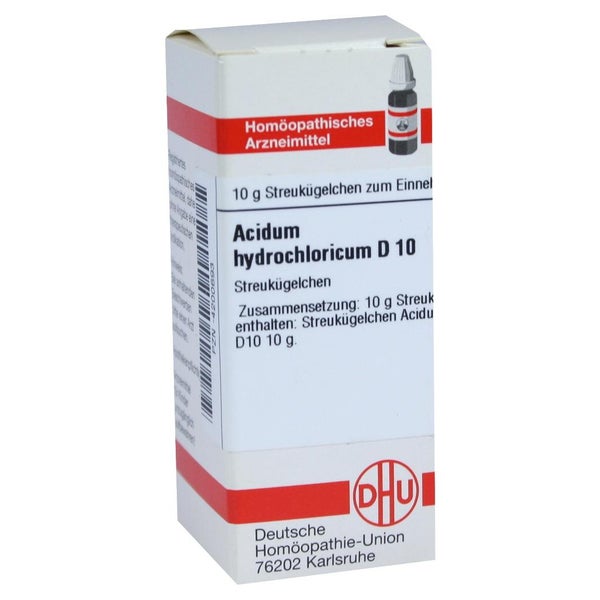 Acidum Hydrochloricum D 10 Globuli 10 g