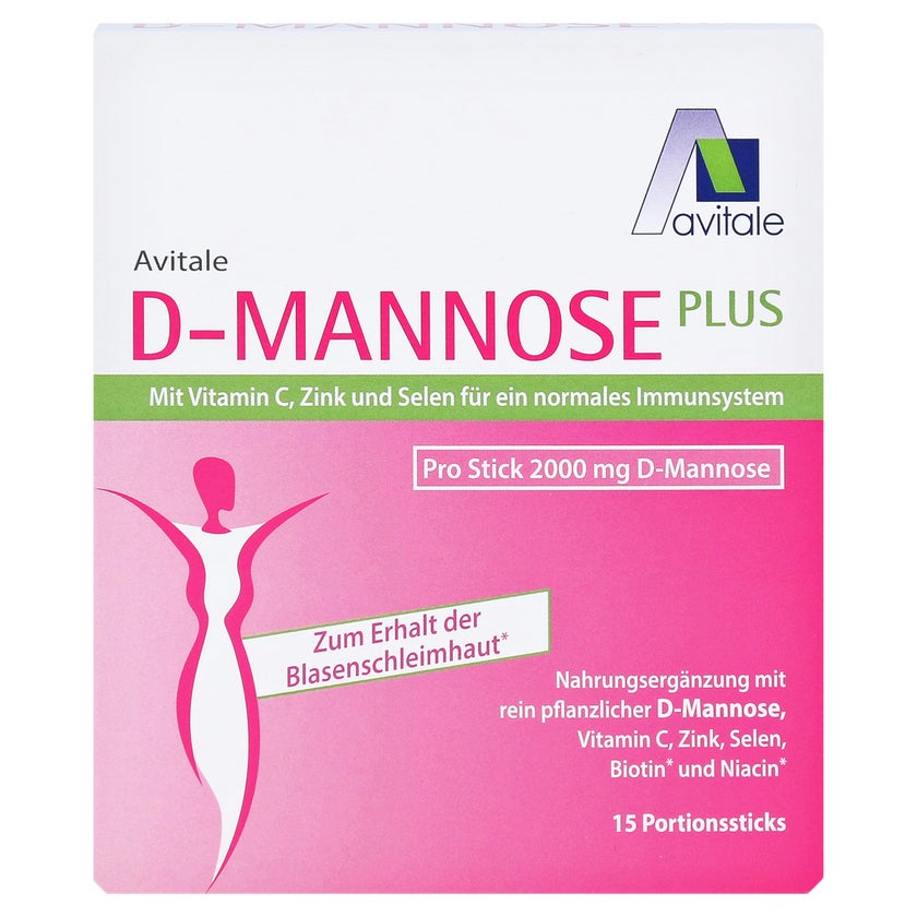 D-mannose PLUS 2000 mg Sticks m.Vit.u.Mi 15X2,47 g, 15X2,47 g 