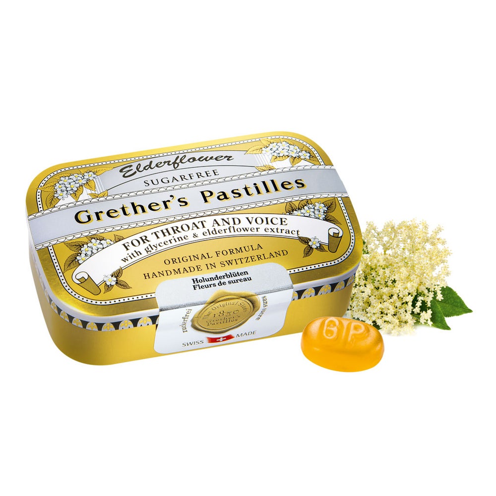Grethers Elderflower Zuckerfrei Pastille 110 g