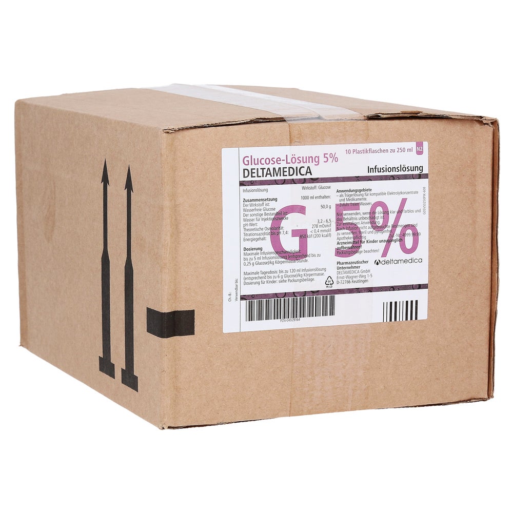 Glucose 5% Deltamedica Infusionslösung P 10X250 ml