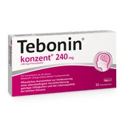 Produktabbildung: Tebonin® konzent® 240 mg Filmtabletten 30 St