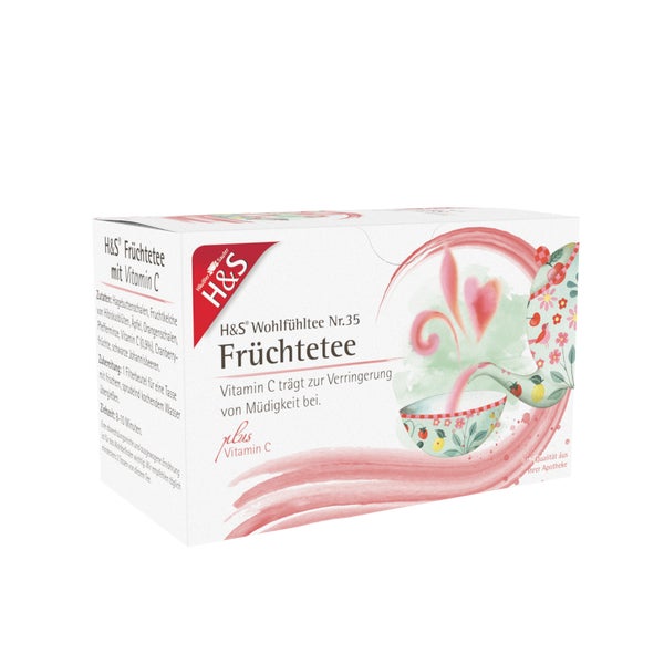 H&S Früchtetee mit Vitamin C 20X2,7 g
