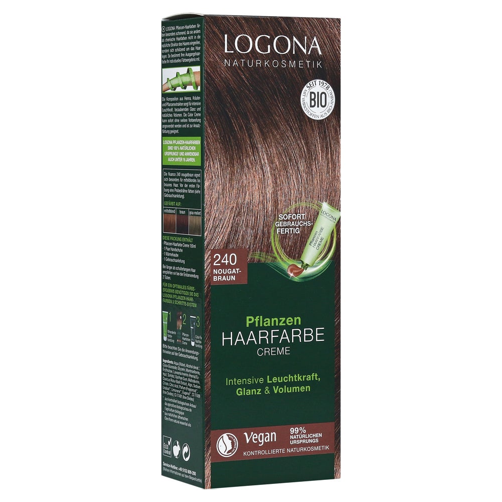 Pflanzen Haarfarbe Creme 240 nougatbraun 150 ml