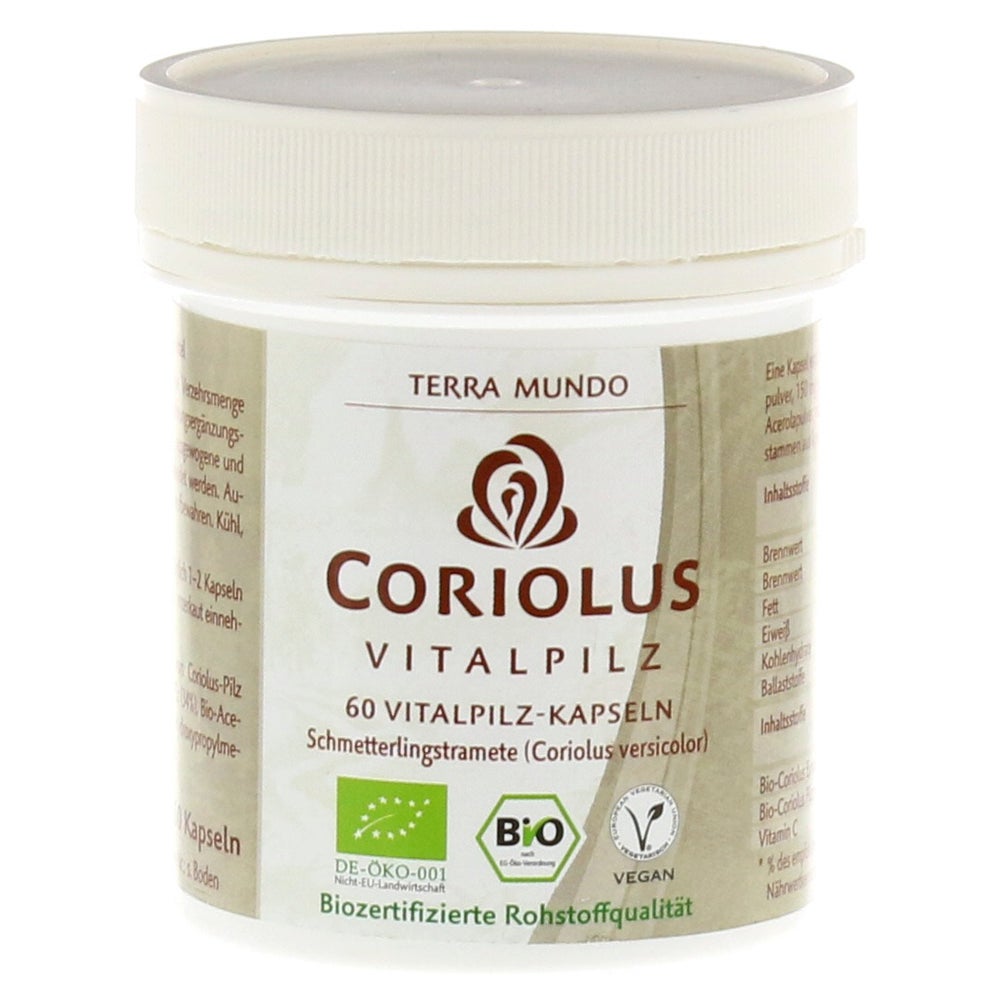 Coriolus Vitalpilz Bio Terra Mundo Kapse 60 St