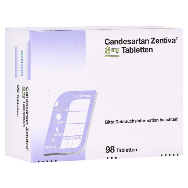 Candesartan Zentiva 8 mg Tabletten 98 St