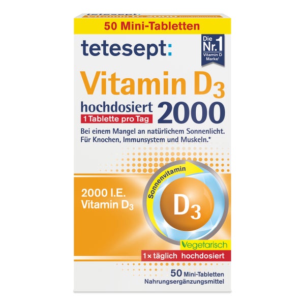 Tetesept Vitamin D3 2.000 Filmtabletten 50 St