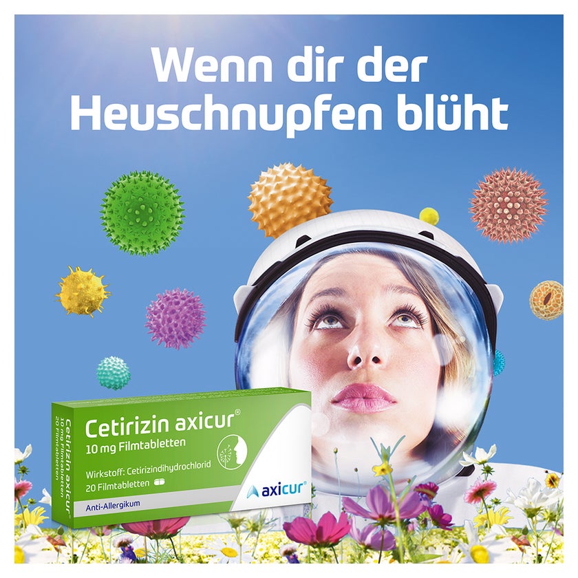 Cetirizin axicur 10mg Allergietabletten 100 St