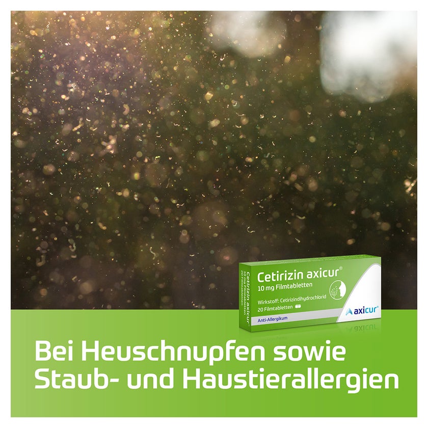 Cetirizin axicur 10mg Allergietabletten 100 St