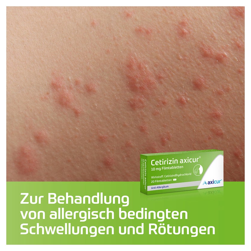 Cetirizin axicur 10mg Allergietabletten 100 St