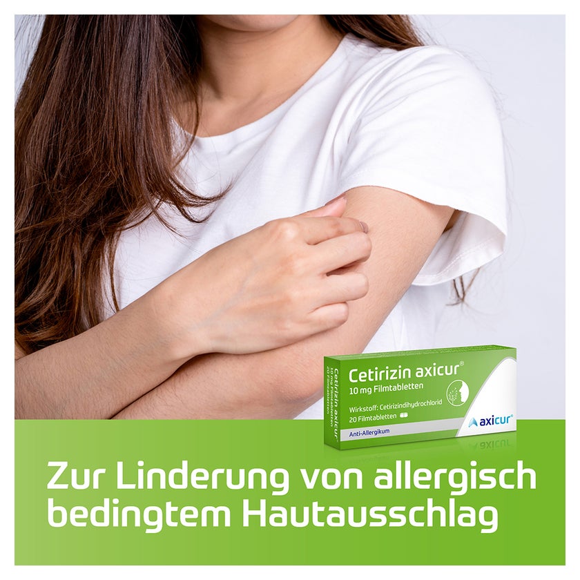Cetirizin axicur 10mg Allergietabletten 100 St