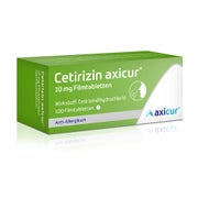 Produktabbildung: Cetirizin axicur 10mg Allergietabletten 100 St