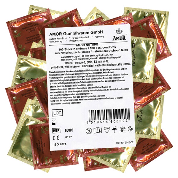 Nature Kondome 100er Pack für natürliches Empfinden (100 Kondome) 100 St