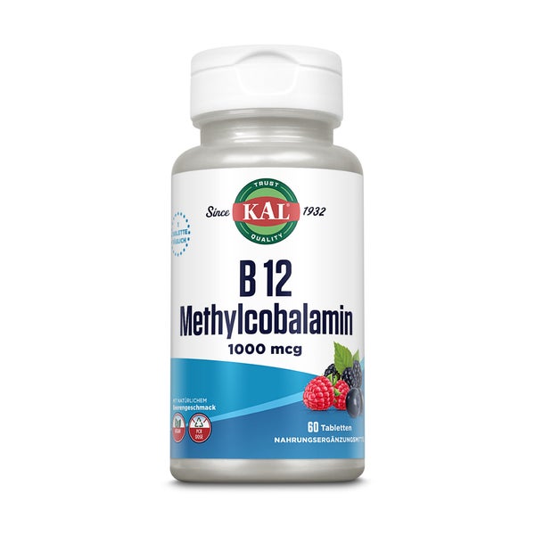 KAL Vitamin B12 Methylcobalamin 1000 mcg 60 St