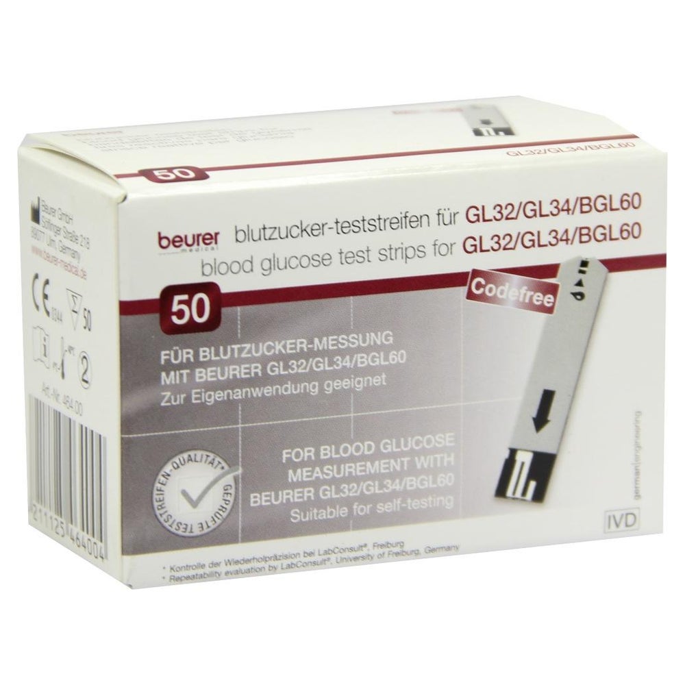Beurer Gl32/gl34/bgl60 Blutzucker-testst 50 St