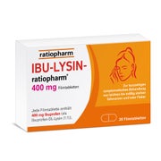 Produktabbildung: IBU-LYSIN-ratiopharm® 400 mg Filmtabletten 20 St
