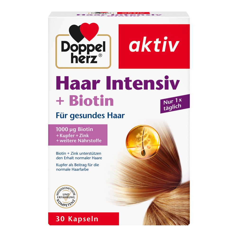 Doppelherz aktiv Haar Intensiv + Biotin 30 St