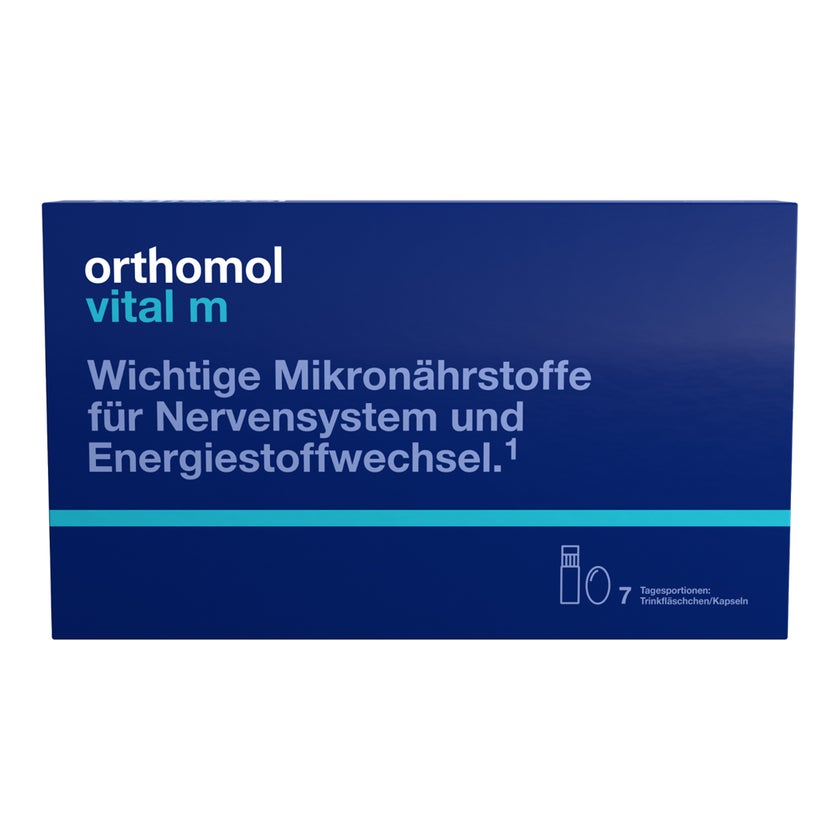 Orthomol Vital m Trinkfläschchen/Kapseln Orange 30 St, 30 St 