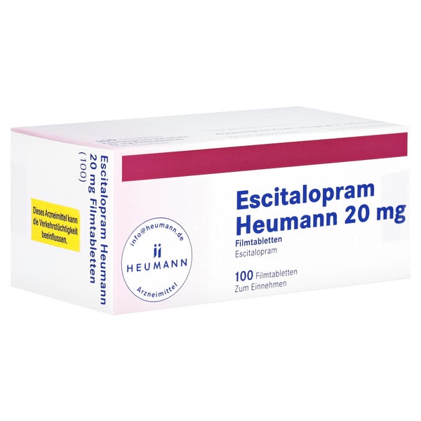 ESCITALOPRAM Heumann 20 mg Filmtabletten 100 St
