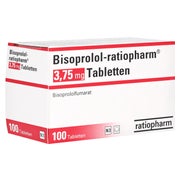 Bisoprolol-ratiopharm 3,75 mg Tabletten 100 St