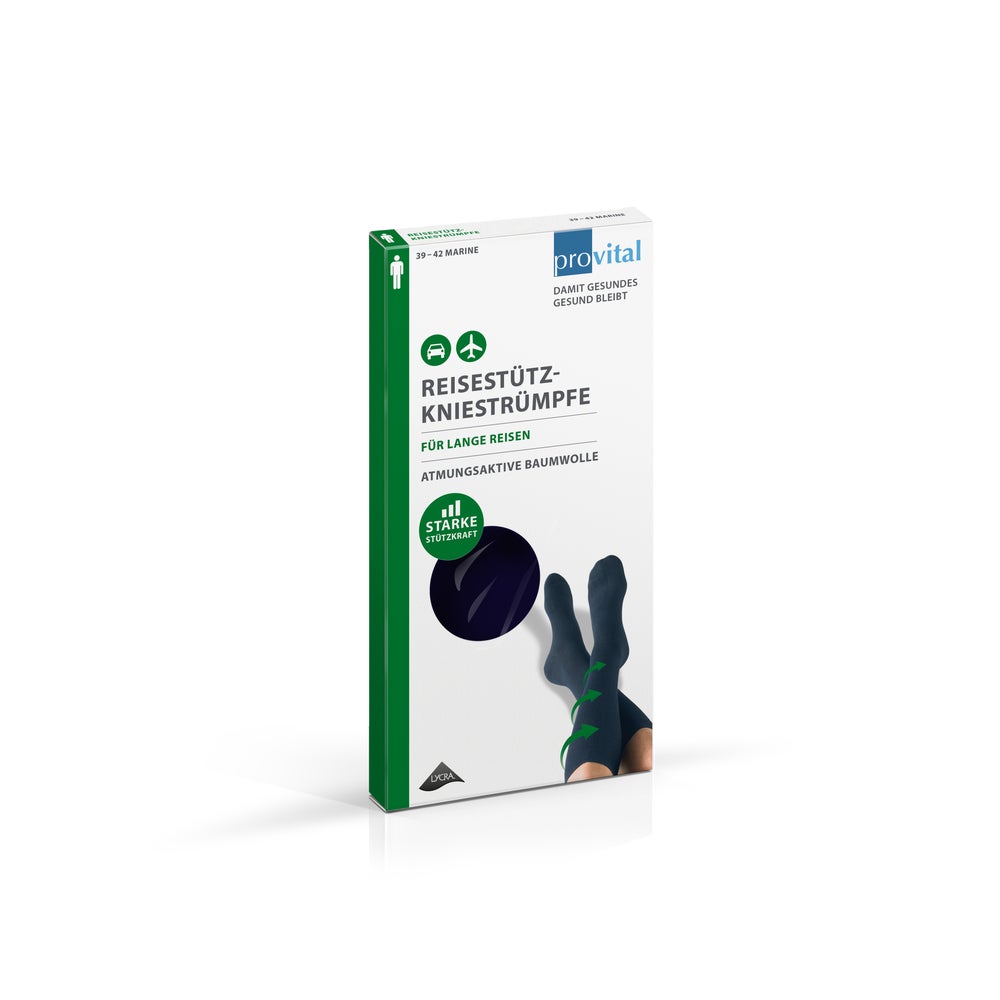 Provital Reisekniestrümpfe Gr.39-42 mari 2 St