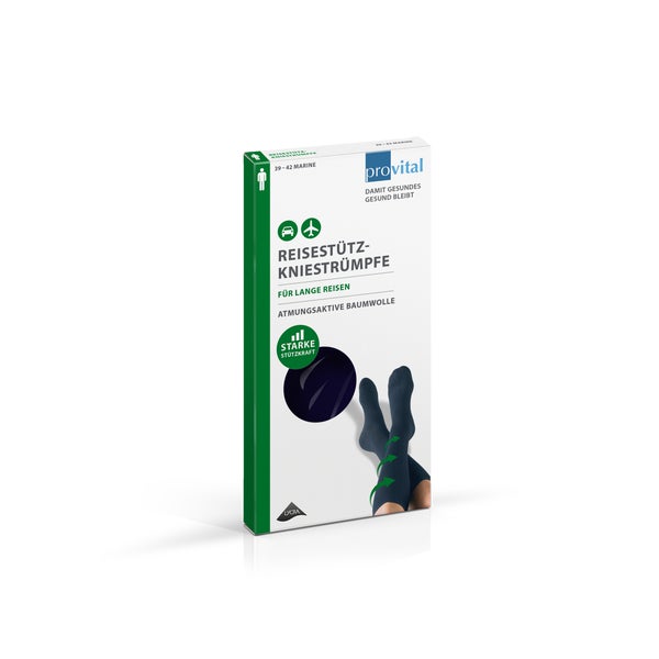 Provital Reisekniestrümpfe Gr.39-42 mari 2 St