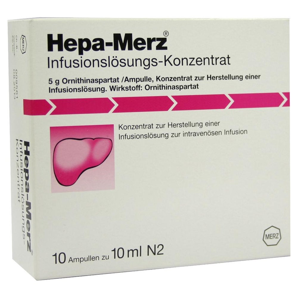 HEPA MERZ Infusionskonzentrat Ampullen 10X10 ml