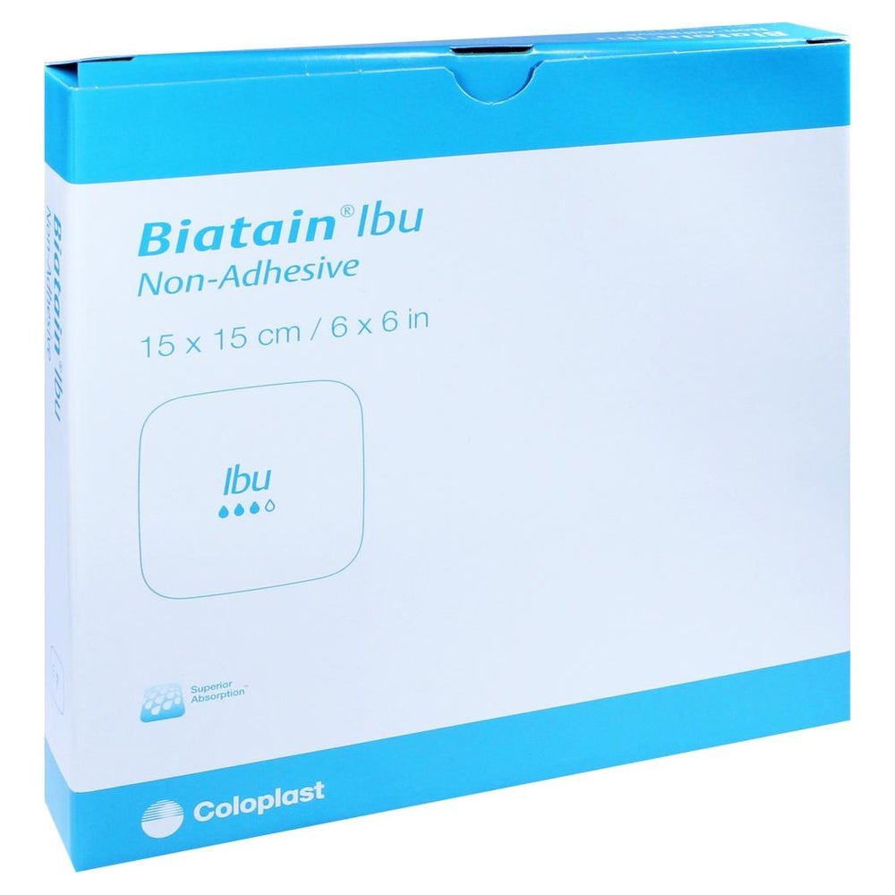 Biatain Ibu Schaumverband 15x15 cm nicht 5 St