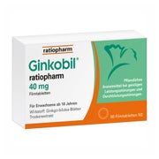 Produktabbildung: Ginkobil ratiopharm 40mg mit Ginkgo biloba 60 St