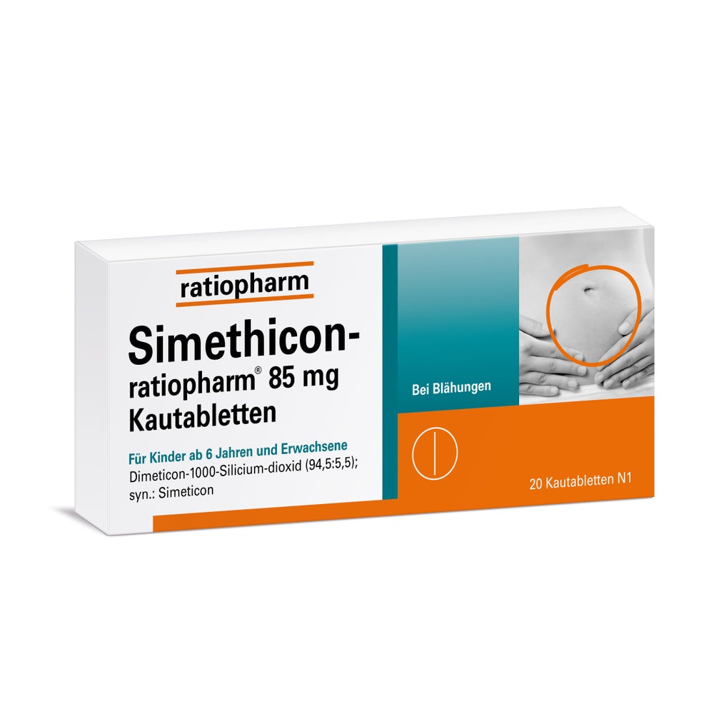 Simethicon-ratiopharm® 85 mg 20 St