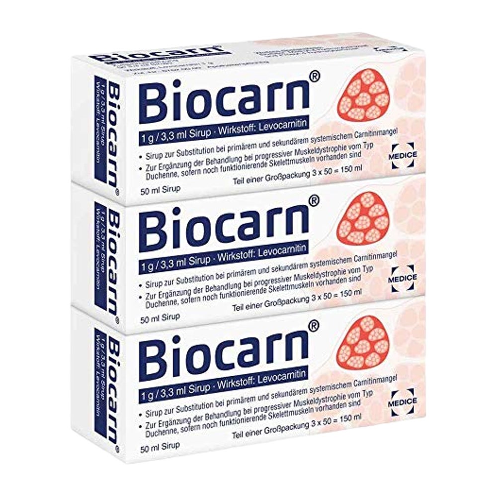 Biocarn 1g/3,3ml Sirup 3X50 ml
