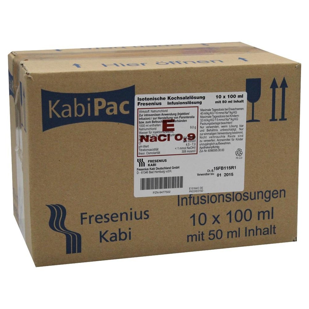 Isotonische Kochsalzlösung 100ml halbgef 10X50 ml
